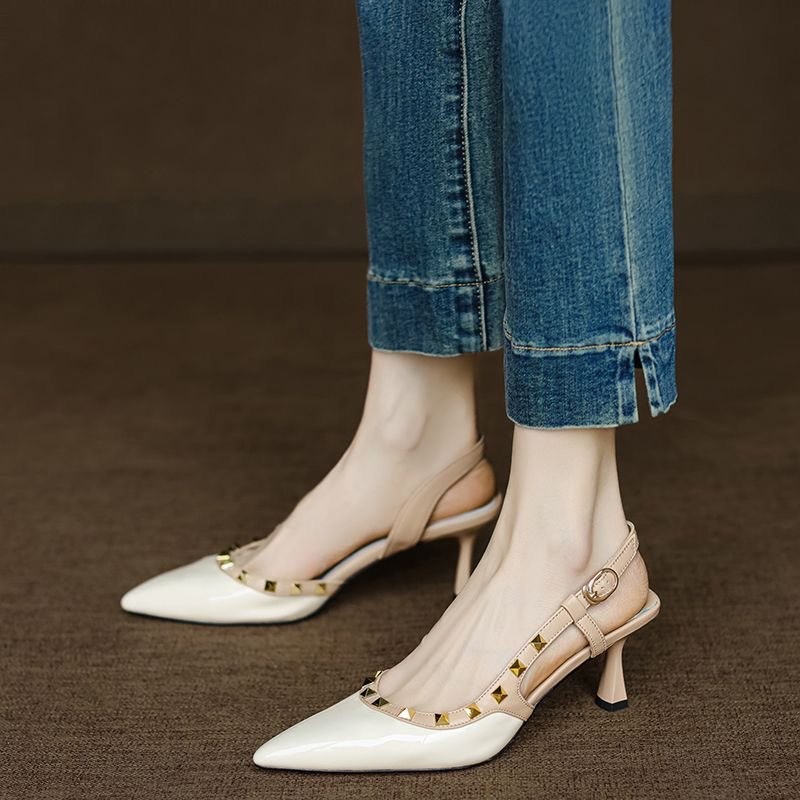 Women Shoes Model - รองเท้าสไตล์แมรี่เจนแฟชั่นใหม่ปี 2026 - รองเท้าส้นเตี้ยแบบผูกโบว์สำหรับผู้หญิง ดีไซน์โปร่งเสริมส้นด้านใน