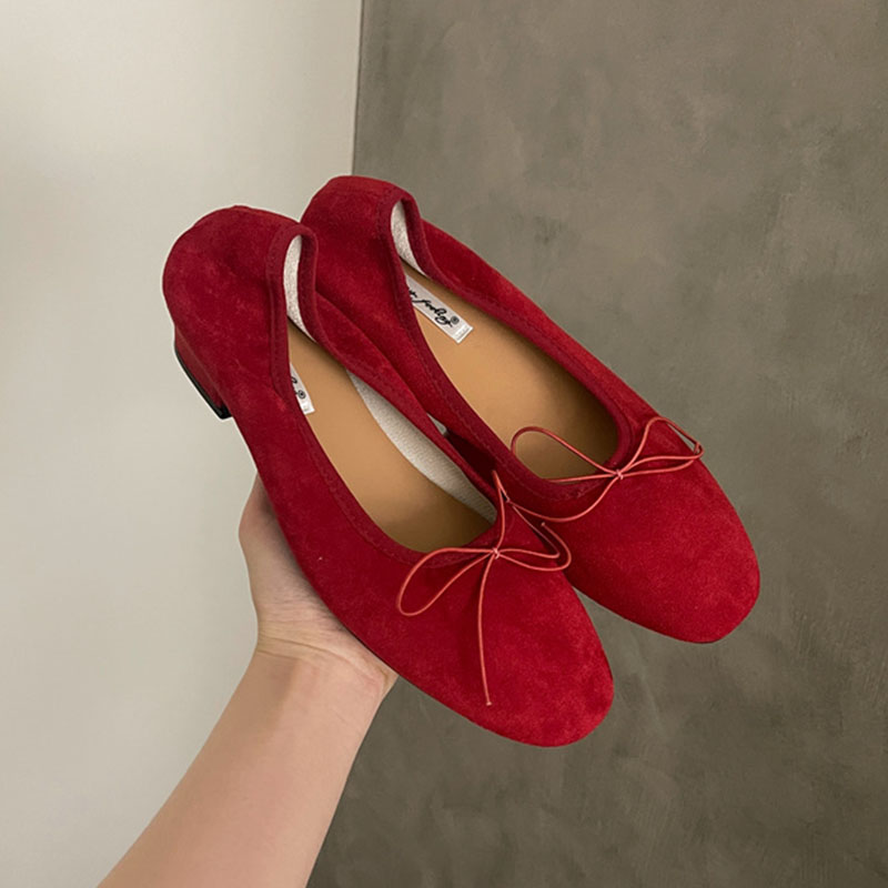 Shoes For Women Flats - แฟชั่นผีเสื้อสุภาพสตรีลื่นบนรองเท้าส้นสูงปั๊มรองเท้าหญิงตื้นรองเท้าส้นสูงผู้หญิงบัลเล่ต์รองเท้า 2025 ใหม่