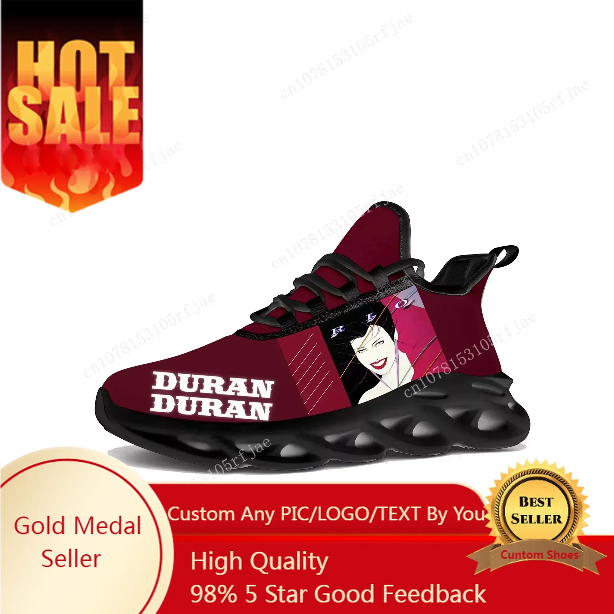 Women'S Shoes Running Sports - ดูรัน ดูรัน แฟลตส์รองเท้าผ้าใบบุรุษสตรีแดนซ์ร็อคแบนด์กีฬารองเท้าวิ่งรองเท้าผ้าใบแบบผูกเชือกตาข่ายรองเท้าสั่งทำพิเศษรองเท้าสีดำ