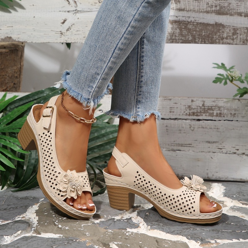 รองเท้าส้นหนาสำหรับผู้หญิง ประ - Women Shoes Model บทวิจารณ์และราคา