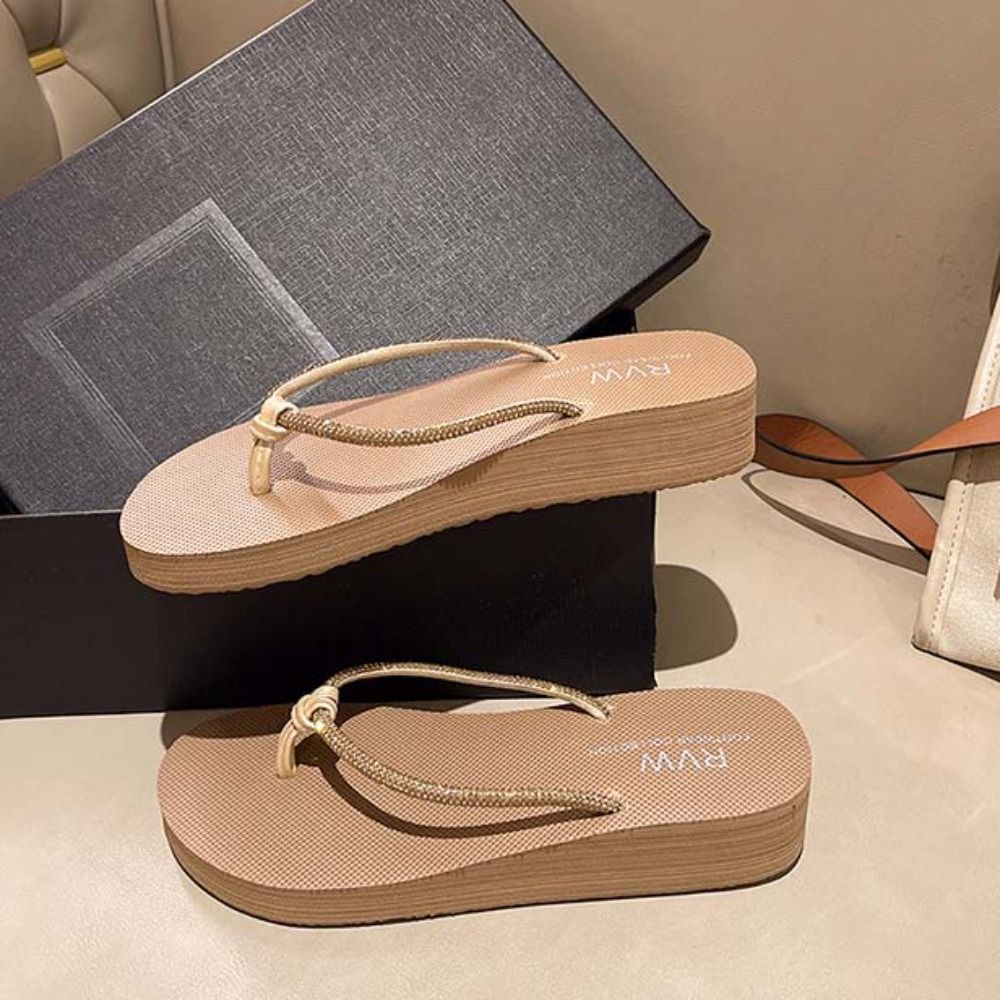 รองเท้าแตะแฟชั่น PVC คริสตัลแบ - Women Shoes Waterproof บทวิจารณ์และราคา