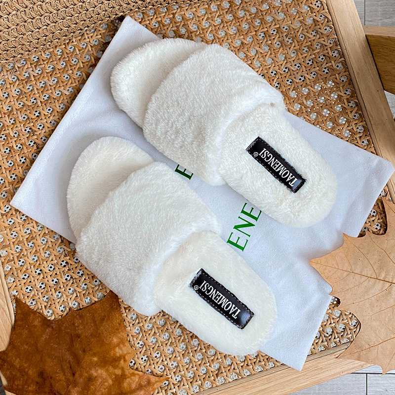 รองเท้าแตะขนฟูพื้นหนาลายเสือดา - Fluffy Fur Slipper บทวิจารณ์และราคา