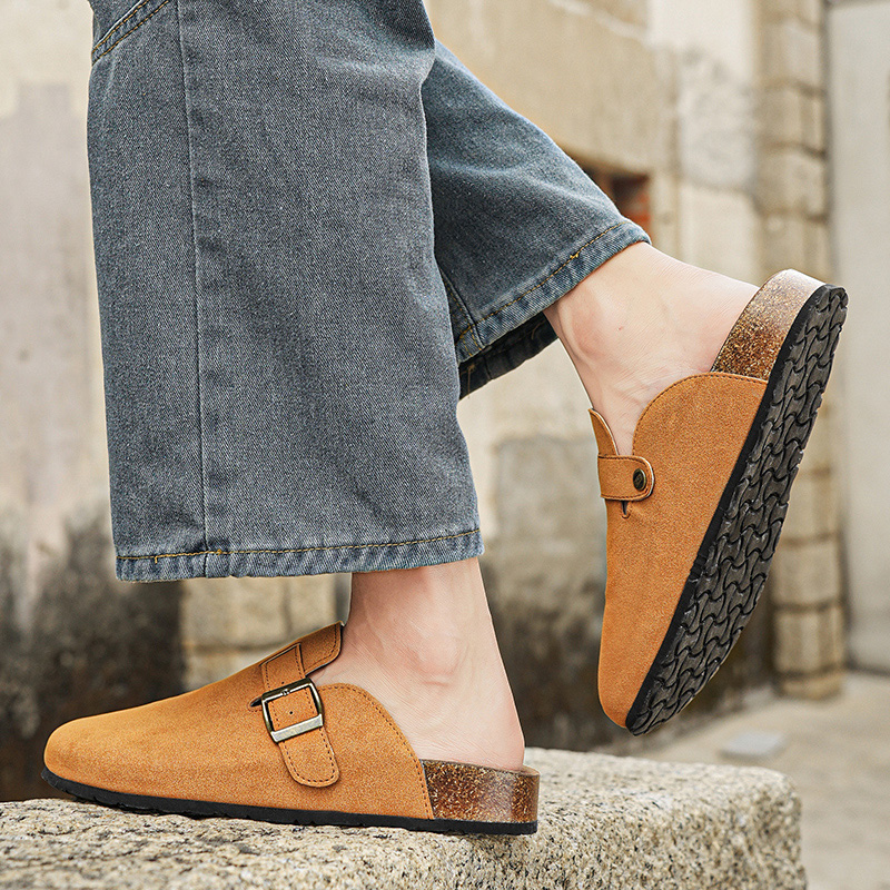 รองเท้าแตะหนังกลับแท้แบบใหม่สำ - Women'S Shoes To Men'S บทวิจารณ์และราคา