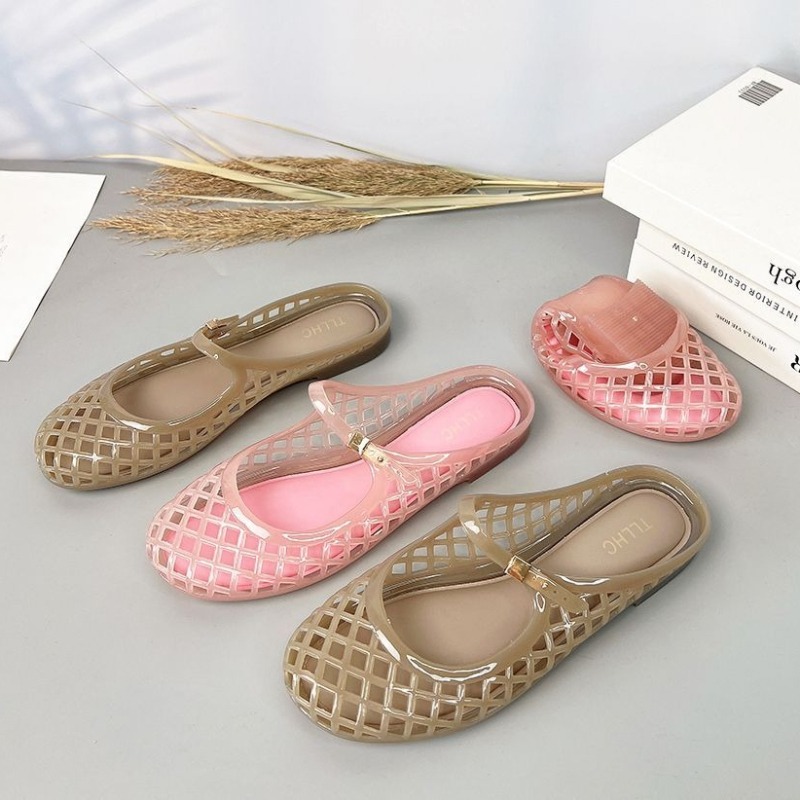รองเท้าแตะแบบสวมสไตล์หรูหรา รุ - Women Shoes Waterproof บทวิจารณ์และราคา