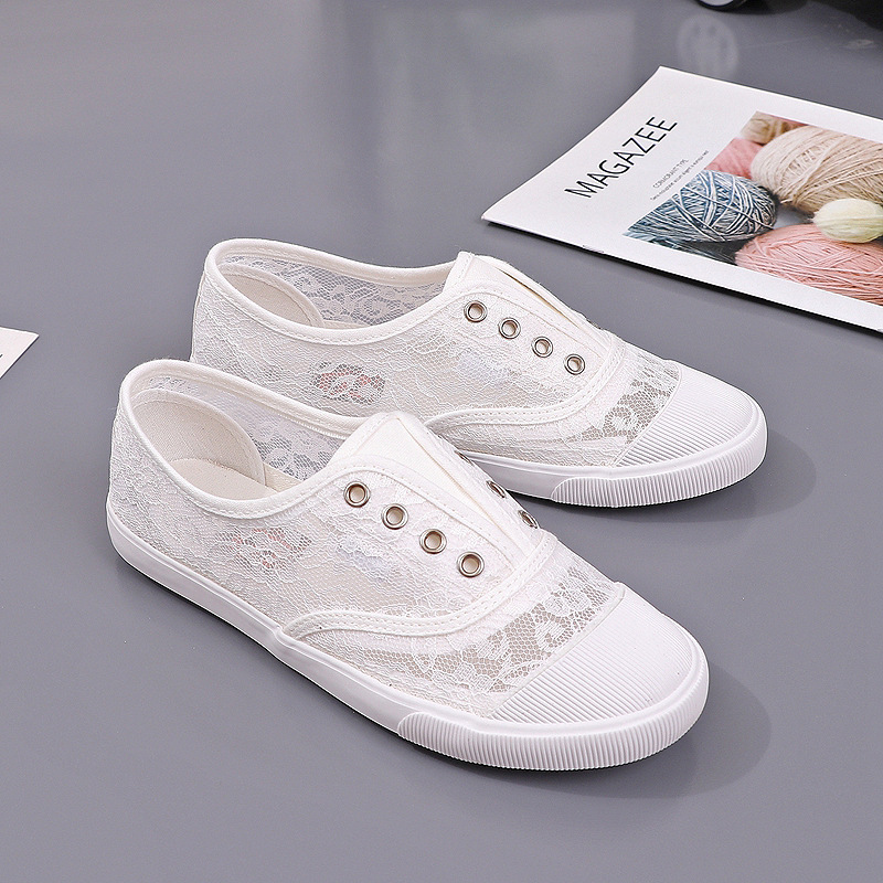 ผู้หญิง Lace Hollow-Out ผ้าใบ  - Women'S Shoes Hey Dude บทวิจารณ์และราคา
