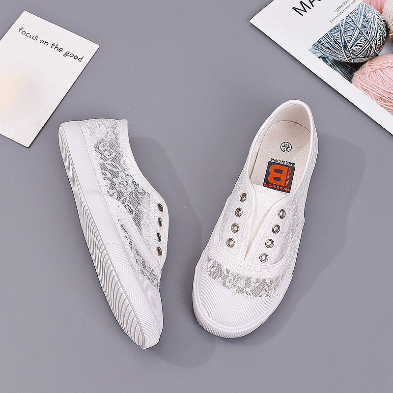 ผู้หญิง Lace Hollow-Out ผ้าใบ  - Women'S Shoes Hey Dude บทวิจารณ์และราคา
