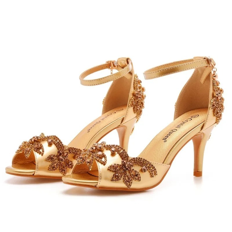 แฟชั่นดีไซเนอร์รองเท้าสตรีหรูห - Peep Toe Heels บทวิจารณ์และราคา