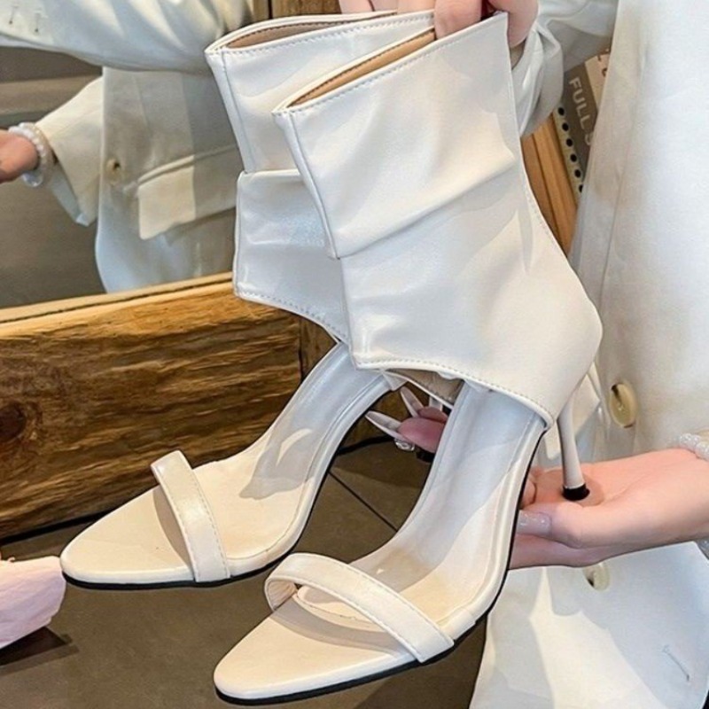 รองเท้าส้นสูงแบบเปิดนิ้วเท้า ด - Women Shoes Model บทวิจารณ์และราคา