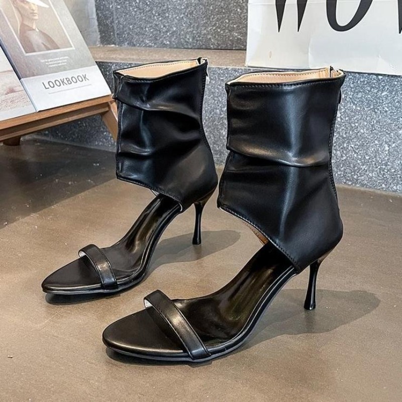 รองเท้าส้นสูงแบบเปิดนิ้วเท้า ด - Women Shoes Model บทวิจารณ์และราคา