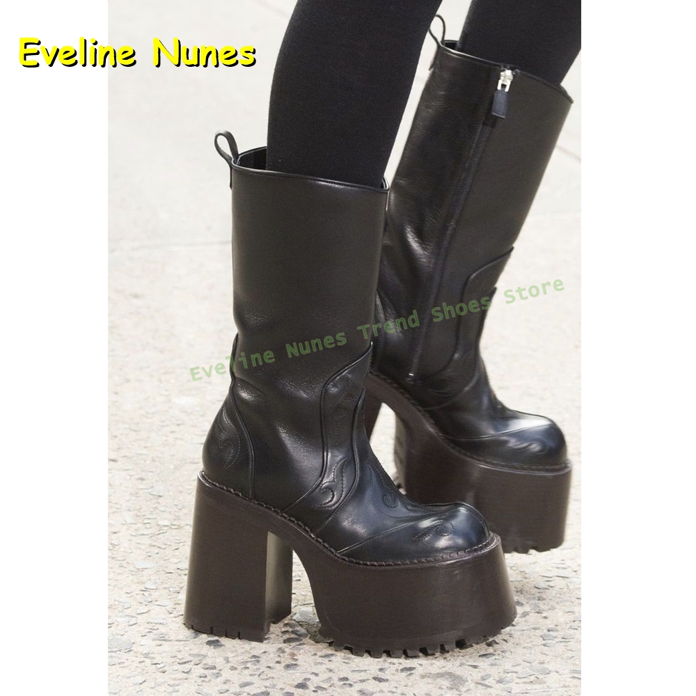 รองเท้าบูทปักลายทรงสูงถึงเข่า  - Knee High Boots Women บทวิจารณ์และราคา