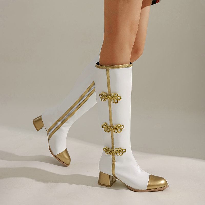 ขนาดใหญ่แฟชั่นเข่ารองเท้าบูทสู - Knee High Boots Women บทวิจารณ์และราคา