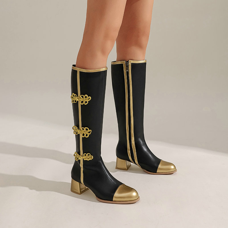 ขนาดใหญ่แฟชั่นเข่ารองเท้าบูทสู - Knee High Boots Women บทวิจารณ์และราคา