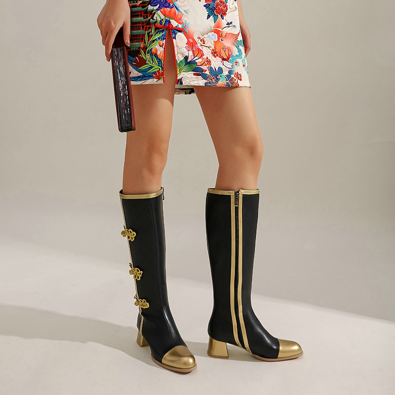 ขนาดใหญ่แฟชั่นเข่ารองเท้าบูทสู - Knee High Boots Women บทวิจารณ์และราคา