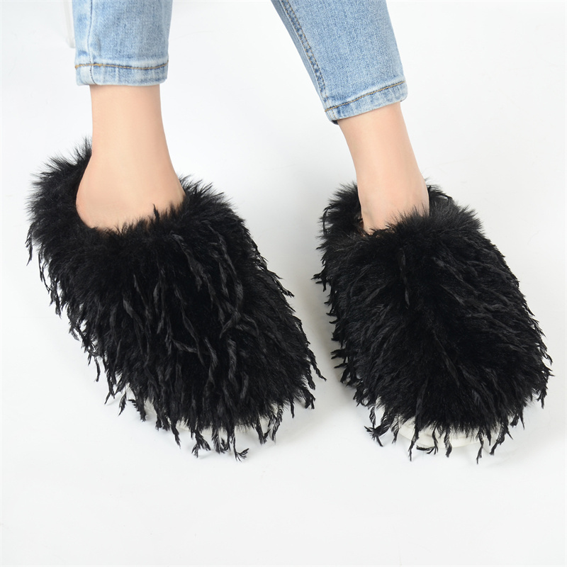 รองเท้าแตะผู้หญิงสำหรับฤดูหนาว - Fluffy Fur Slipper บทวิจารณ์และราคา