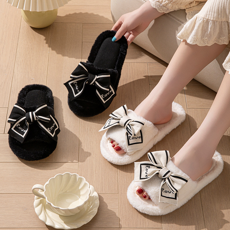 รองเท้าแตะผู้หญิงแบบนุ่มฟู ดีไ - Fluffy Fur Slipper บทวิจารณ์และราคา