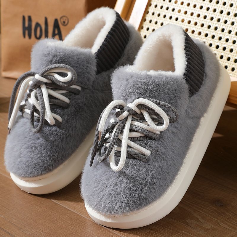 รองเท้าแตะแบบสวมเต็มตัวลายสามม - Fluffy Fur Slipper บทวิจารณ์และราคา