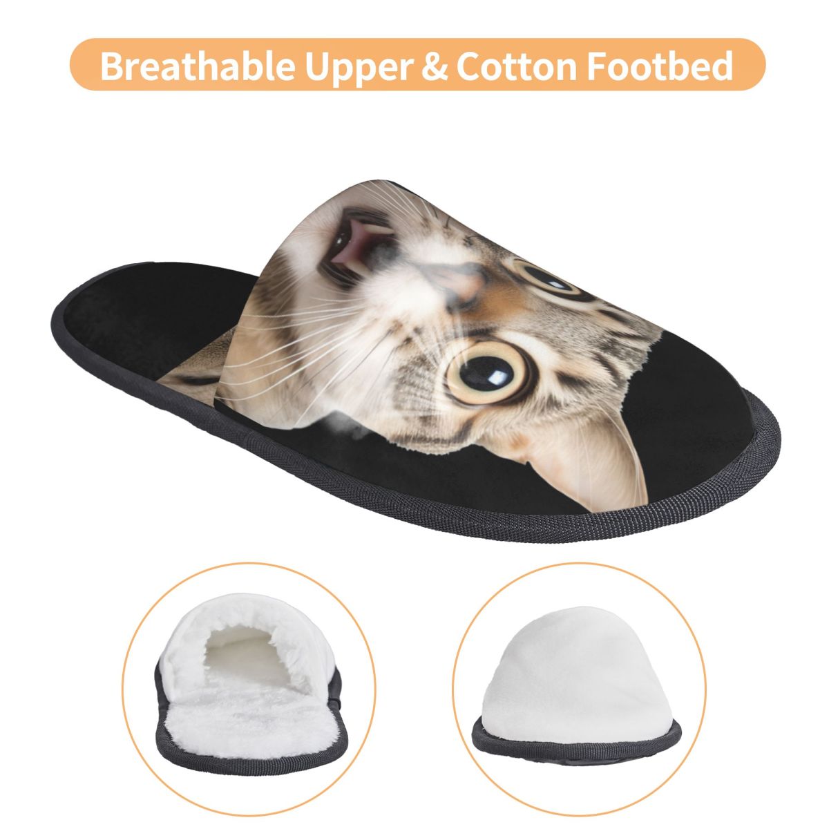 รองเท้าแตะรูปแมวน่ารัก อบอุ่น  - Fluffy Fur Slipper บทวิจารณ์และราคา