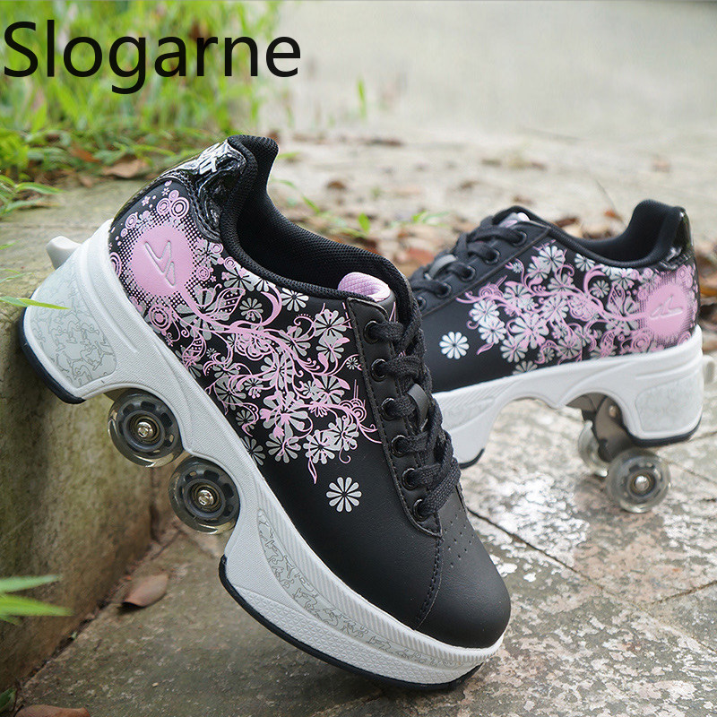 รองเท้าสเก็ตแบบมีล้อ 4 ล้อ สำห - Women'S Shoes To Men'S บทวิจารณ์และราคา