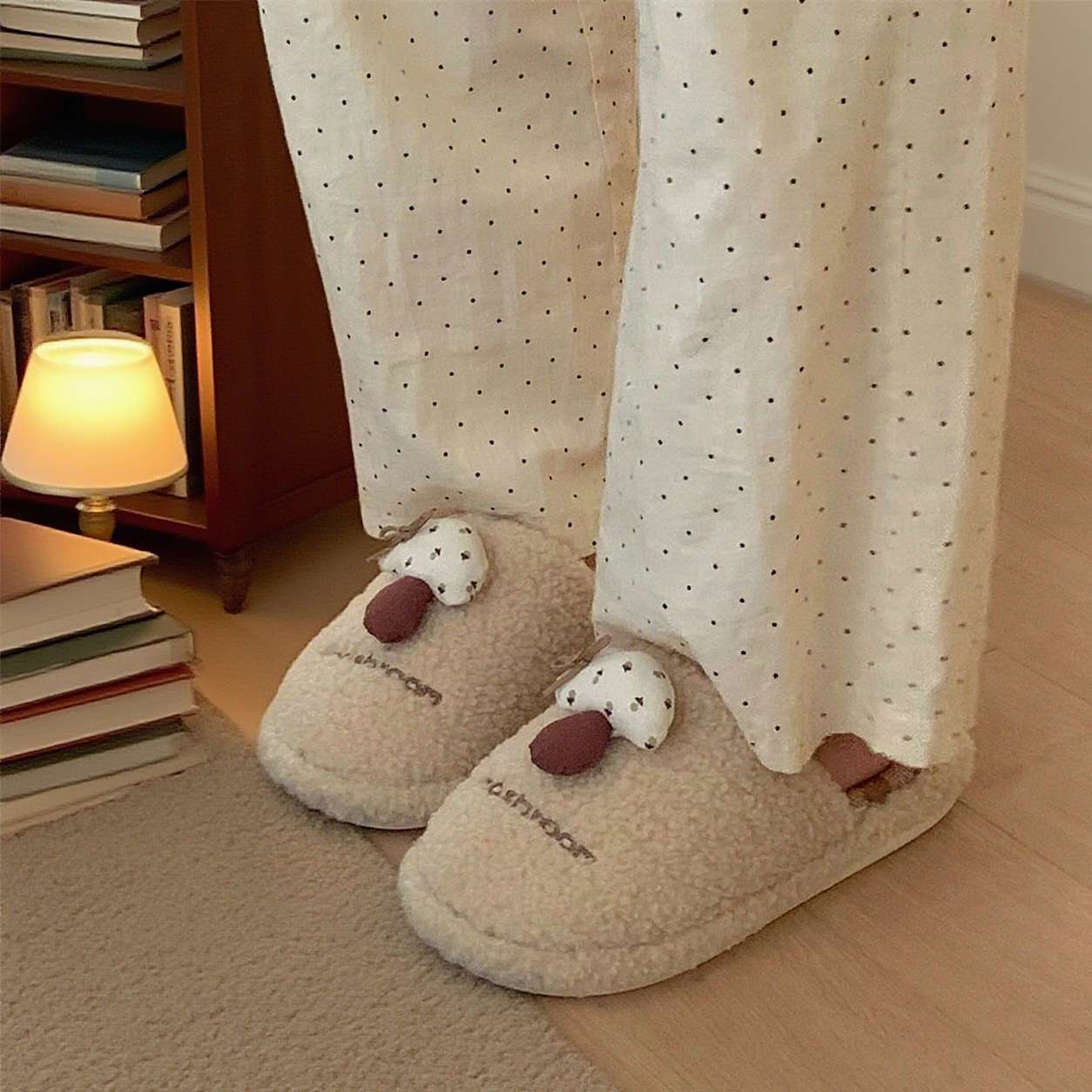 รองเท้าแตะรูปเห็ดสำหรับผู้หญิง - Fluffy Fur Slipper บทวิจารณ์และราคา