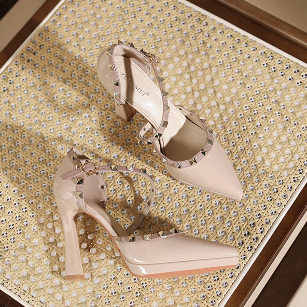 รองเท้าส้นสูงแบบรัดส้นสำหรับผู - Women Shoes Waterproof บทวิจารณ์และราคา