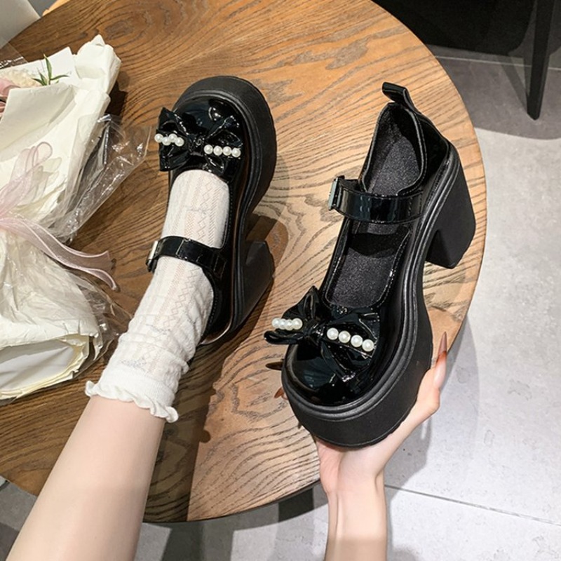 รองเท้าโลลิต้าสีดำ ปี 2026 รอง - Women Shoes Heels บทวิจารณ์และราคา