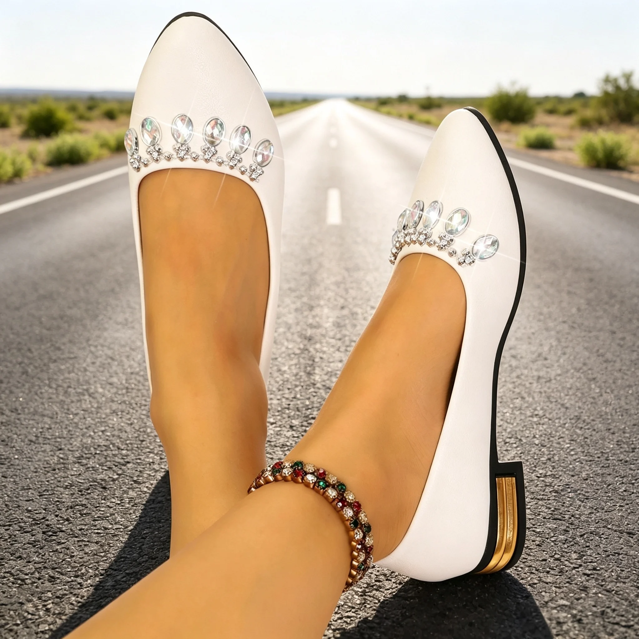รองเท้าส้นแบนสำหรับผู้หญิง หัว - Shoes For Women Flats บทวิจารณ์และราคา