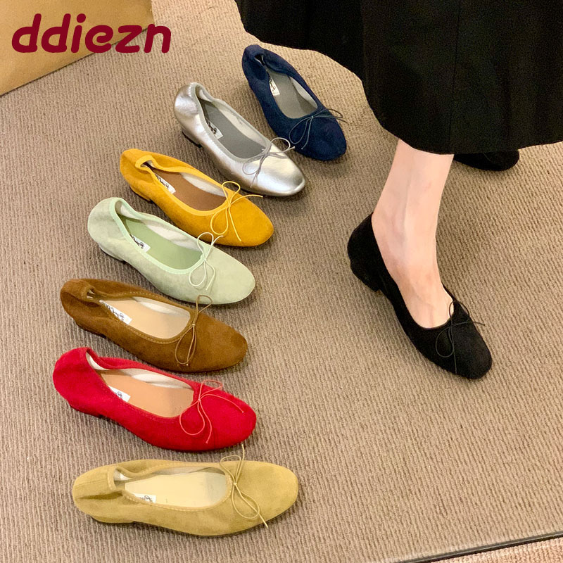 แฟชั่นผีเสื้อสุภาพสตรีลื่นบนรอ - Shoes For Women Flats บทวิจารณ์และราคา