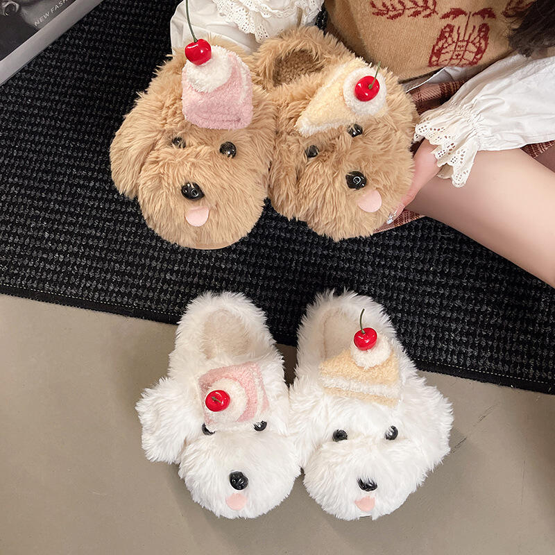 รองเท้าแตะผู้หญิงแบบนุ่มฟูสำหร - Fluffy Fur Slipper บทวิจารณ์และราคา