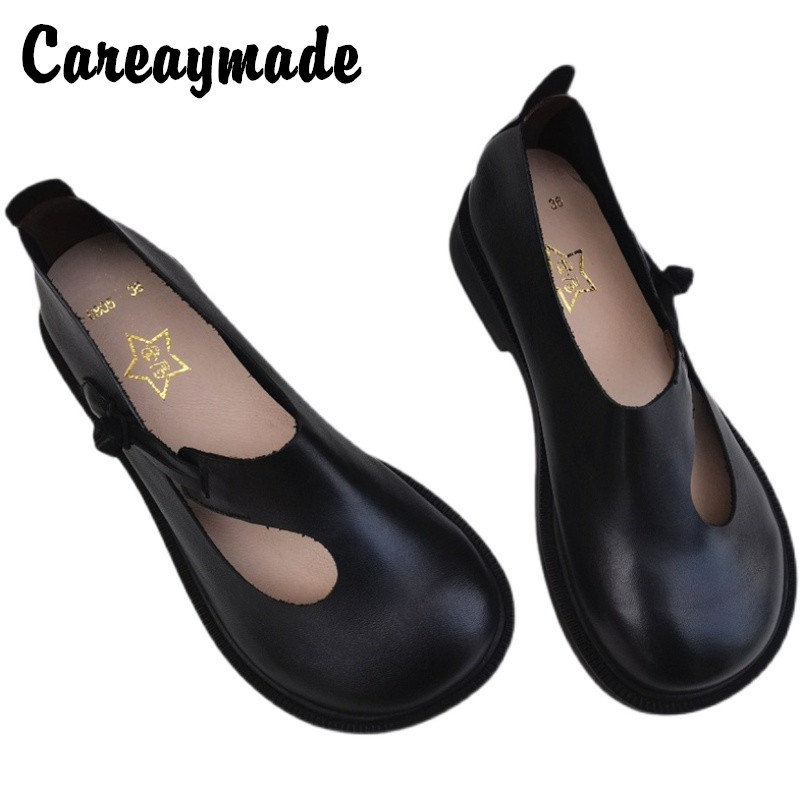 Careaymade-รองเท้าสตรีหนังแท้ร - Women Shoes Heels บทวิจารณ์และราคา