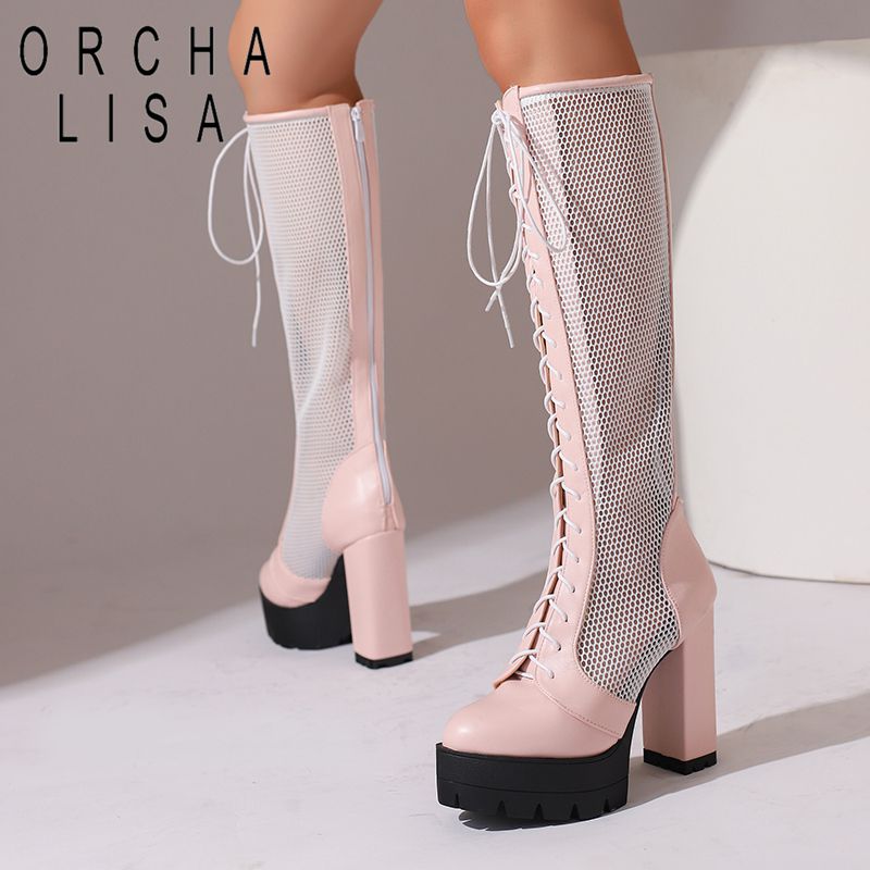 รองเท้าบูทผู้หญิง ORCHA LISA แ - Knee High Boots Women บทวิจารณ์และราคา