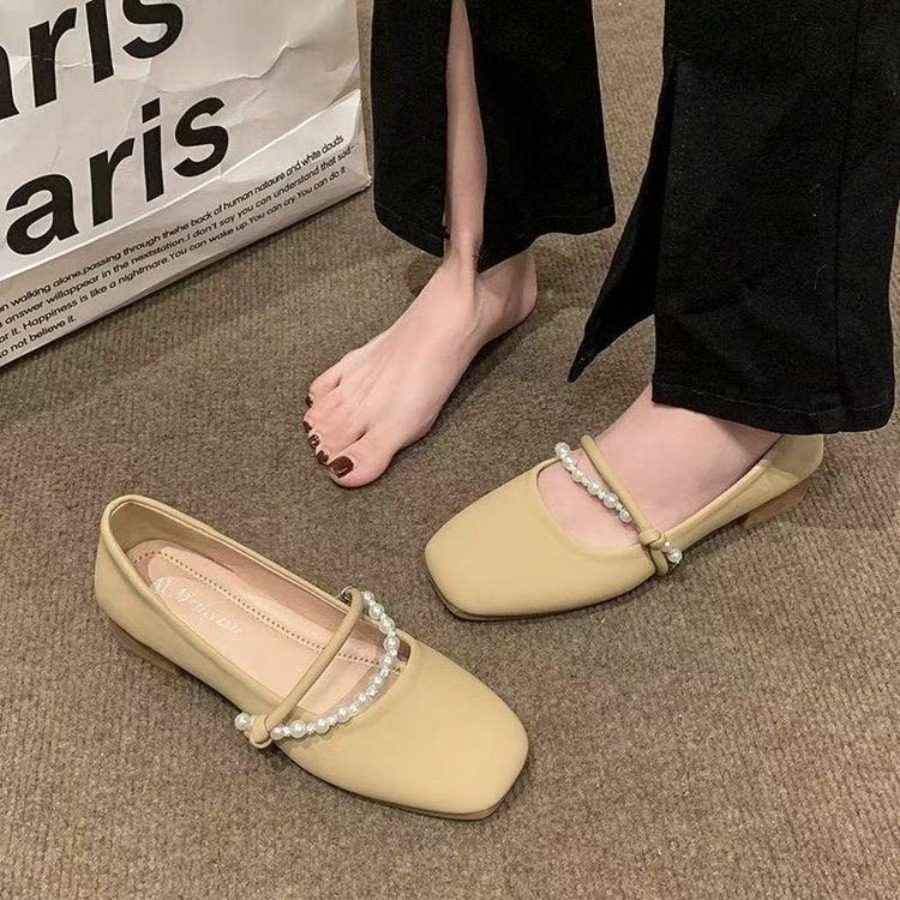 รองเท้าส้นเตี้ยแบบฝรั่งเศส ดีไ - Shoes For Women Flats บทวิจารณ์และราคา