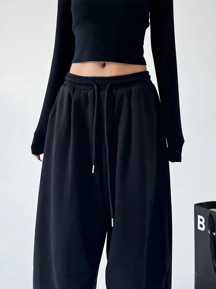 กางเกงวอร์มขากว้างสไตล์ฮาราจูก - Women Shoes Joggers บทวิจารณ์และราคา