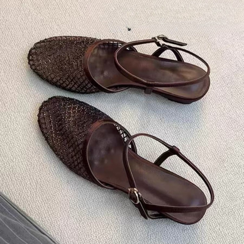 รองเท้าแตะแบบสวมเปิดส้นประดับค - Women Shoes Model บทวิจารณ์และราคา