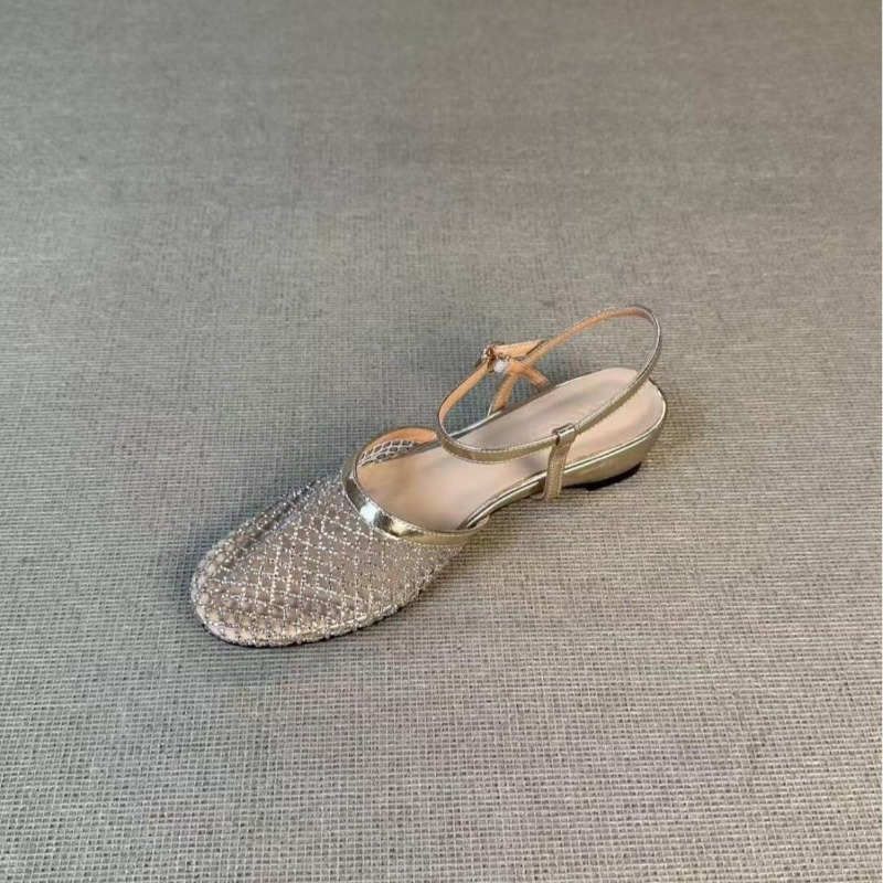 รองเท้าแตะแบบสวมเปิดส้นประดับค - Women Shoes Model บทวิจารณ์และราคา